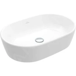Villeroy & Boch Architectura - Lavabo Sobre Encimera, 600x400 Mm, Sin Rebosadero, Blanco Alpino 5A266101