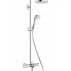 Hansgrohe Croma Select S - Grifo De Bañera Termostático Showerpipe 180 Con Accesorios, 2 Chorros, Blanco/cromo 27351400 -Baño Suministros Tienda 013c664c563d254eb6191f07