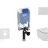 Ideal Standard ProSys - Conjunto De Módulo De Instalación Empotrado, Inodoro Y Asiento Tesi, Pulsador Oleas M1, Rimless, SoftClose, Cromo Mate ProSys80M SP83 -Baño Suministros Tienda 022283a9fa0deda9e26fed4a