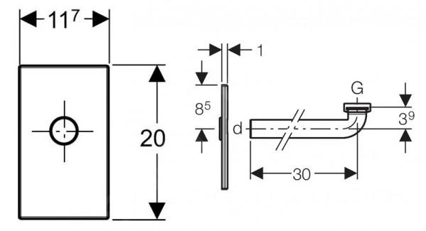 Geberit Accesorios - Juego Para Montaje De Lavabo Con Tapón De Olores Empotrado, Blanco Alpino 115.416.11.1 4 Geberit Accesorios - Juego Para Montaje De Lavabo Con Tapón De Olores Empotrado, Blanco Alpino 115.416.11.1 - Imagen 2
