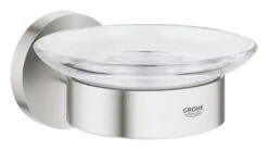 Grohe Essentials - Jabonera Con Soporte, Supersteel 40444DC1