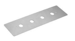 Kludi Accesorios - Placa Para Grifo De 4 Orificios Para Bañera, Latón 1602145