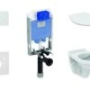 Ideal Standard ProSys - Conjunto De Módulo De Instalación Empotrado, Inodoro Y Asiento Alpha, Pulsador Oleas M2, SoftClose, Cromo Mate ProSys80M SP110 -Baño Suministros Tienda 0f7d5145a0b56b6a79a836e9