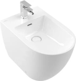 Villeroy & Boch Subway 3.0 - Bidé Independiente, Con Rebosadero, Orificio Para Grifo, CeramicPlus, Blanco Alpino 447100R1