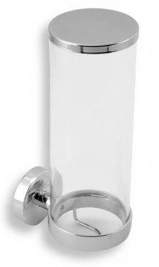 Novaservis Metalia 11 - Dispensador De Discos Desmaquillantes, Vidrio/cromo 0172,0