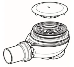 Geberit Accesorios - Conjunto De Desagüe De Ducha D90, Con Tapa De Válvula De Desagüe, Cromo 150.551.21.1 -Baño Suministros Tienda 1b2c3501986be94dac892cfe