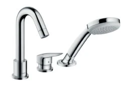 Hansgrohe Logis - Grifo Para Borde De Bañera, Instalación De 3 Orificios, Cromo 71310000