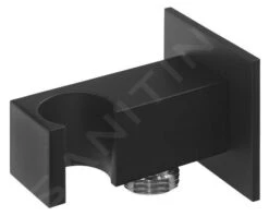 Sapho Accesorios - Codo De Pared Con Soporte, Cuadrado, Negro Mate SG303NE -Baño Suministros Tienda 1f10efbec5c810d807596368