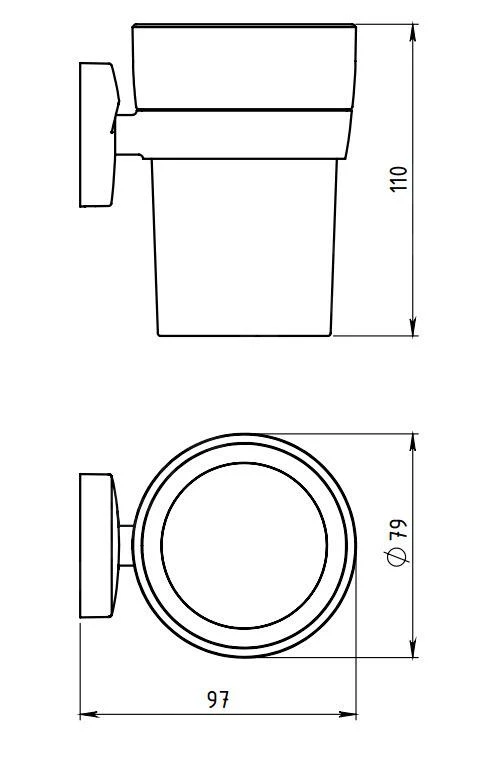 Novaservis Metalia 11 - Portacepillos De Dientes, Vidrio/cromo 0106,0 4 Novaservis Metalia 11 - Portacepillos De Dientes, Vidrio/cromo 0106,0 - Imagen 2