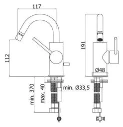 Paffoni Light - Grifo De Bidé, Negro Mate LIG138NO -Baño Suministros Tienda 2208c74ae07a443f7f9ab5b0