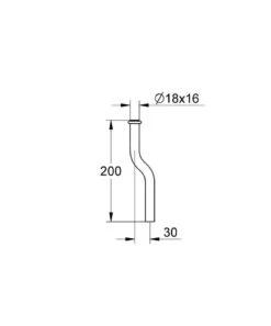 Grohe Piezas De Recambio - Tubo De Descarga Para Urinario, Cromo 37038000 -Baño Suministros Tienda 229967fdcc09c94571059362