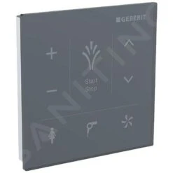 Geberit AquaClean - Panel De Pulsador De Pared Para Bidé Electrónico, Negro 147.038.SJ.1
