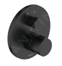 Duravit C.1 - Grifo Termostático Empotrado Para Bañera, Para 2 Dispositivos, Negro Mate C15200014046