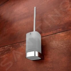 Nimco Nikau - Escobilla De WC Con Soporte, Cristal Mate/cromo NK 30094CN-26 -Baño Suministros Tienda 2531d4a59dbca60cb5b89fa6