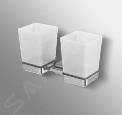 Ideal Standard IOM Square - Vasos Para Cepillos De Dientes Con Soporte, Cristal Opaco/cromo E2205AA -Baño Suministros Tienda 27f485dfeabc563194eebbe1