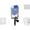 Ideal Standard ProSys - Conjunto De Módulo De Instalación Empotrado, Inodoro Y Asiento Bau Ceramic, Pulsador Oleas M2, Rimless, SoftClose, Cromo ProSys80M SP135 -Baño Suministros Tienda 2891a06db10572b241ea3f01