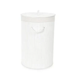 Compactor Free - Cesta De Ropa Sucia 400x600 Mm, Bambú/blanco RAN9107 -Baño Suministros Tienda 289d63f16922f3ac67c0ca86