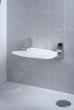Sapho Sound - Asiento Plegable Para Ducha 385x354 Mm, Blanco 2282 -Baño Suministros Tienda 292efb54893aa21ada7fdc62
