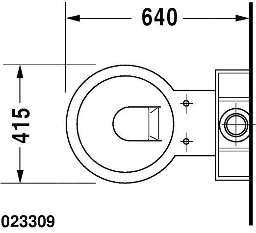 Duravit Starck 1 - Taza De Inodoro Completo De Pie, Blanca 0233090064 4 Duravit Starck 1 - Taza De Inodoro Completo De Pie, Blanca 0233090064 - Imagen 2