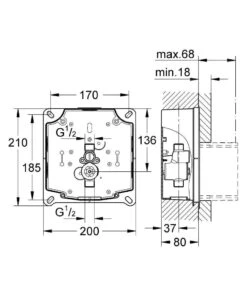 Grohe Rapido - Subconjunto De Urinario Para Empotrar 38787000 -Baño Suministros Tienda 2b8f275ff1558aae914ee6fd