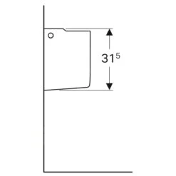 Geberit Selnova Compact - Semi Pedestal Para Lavabo, Blanco 501.448.00.1 -Baño Suministros Tienda 2d12922753281976c1501eeb