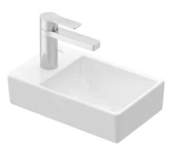 Villeroy & Boch Avento - Lavamanos 360x220 Mm, Sin Rebosadero, 1 Orificio Para El Grifo A La Izquierda, Blanco Alpino 43003R01