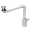 Geberit Accesorios - Sifón De Ahorro Para Lavabos Con Rebosadero, ClickClack, Cromo 152.075.21.1