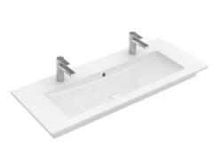 Villeroy & Boch Venticello - Lavabo De Mueble 1200x500 Mm, Con Rebosadero, 2 Orificios Para El Grifo, Blanco Alpino 4104CK01
