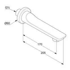 Kludi Balance - Caño De Bañera, Blanco 5250391 -Baño Suministros Tienda 38fef467868834a1f2b19399