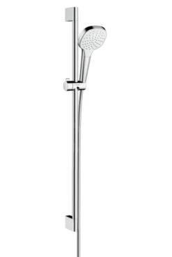 Hansgrohe Croma Select E - Conjunto De Ducha 1jet 0,90m, Blanco/cromo 26594400