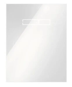 Tece TECElux - Placa De Cristal Superior Con Control Electrónico De Descarga, Cristal Blanco 9650002