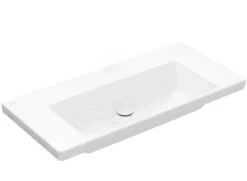 Villeroy & Boch Subway 3.0 - Lavabo 1000x470 Mm, Sin Rebosadero, Sin Orificio Para Grifería, CeramicPlus, Blanco Alpino 4A70A3R1