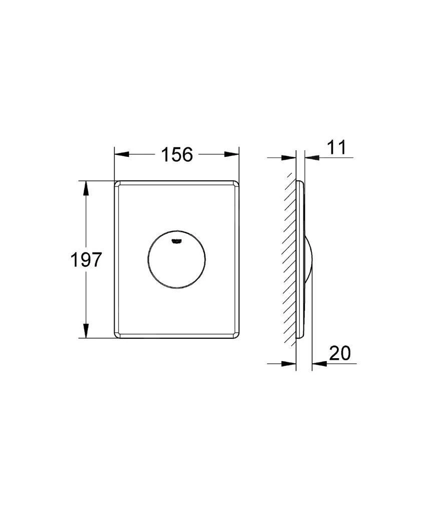 Grohe Skate - Pulsador De Descarga, Acero Inoxidable 38672SD0 4 Grohe Skate - Pulsador De Descarga, Acero Inoxidable 38672SD0 - Imagen 2