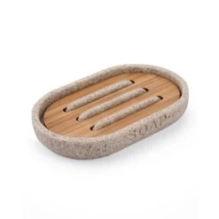 Nimco Kora - Jabonera, Beige Arena/bambú KO 24059-86