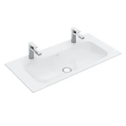 Villeroy & Boch Finion - Lavabo Sin Rebosadero, 1200x500 Mm, Con CeramicPlus, Blanco Alpino 4164C1R1