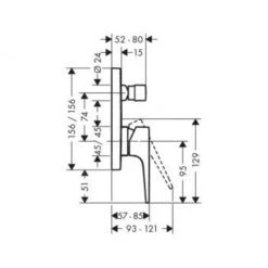 Hansgrohe Metropol - Grifo Monomando De Bañera Empotrado, Cromo 74545000 -Baño Suministros Tienda 3ea564b3b58f27188a0a72e0