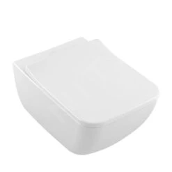 Villeroy & Boch Venticello - Inodoro Suspendido, DirectFlush, CeramicPlus, Blanco Alpino 4611R0R1