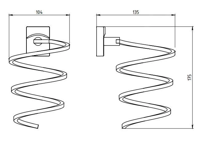 Novaservis Metalia 12 - Soporte Para Secador De Pelo, Cromo 0283,0 4 Novaservis Metalia 12 - Soporte Para Secador De Pelo, Cromo 0283,0 - Imagen 2
