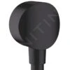 Hansgrohe Fixfit - Codo De Ducha S Con Válvula De Retención, Negro Mate 26453670