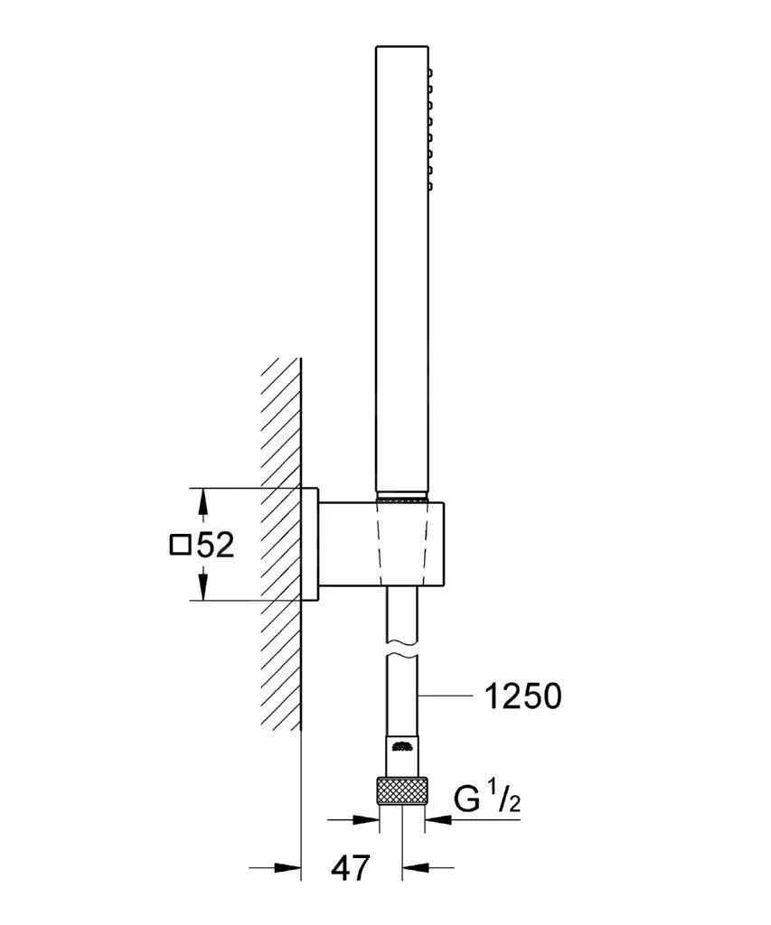 Grohe Euphoria Cube - Conjunto De Ducha, Cromo 27703000 4 Grohe Euphoria Cube - Conjunto De Ducha, Cromo 27703000 - Imagen 2
