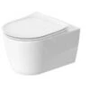 Duravit Soleil By Starck - Inodoro Suspendido Con Asiento SoftClose, Rimless, HygieneFlush, HygieneGlaze, Blanco 45910920A1