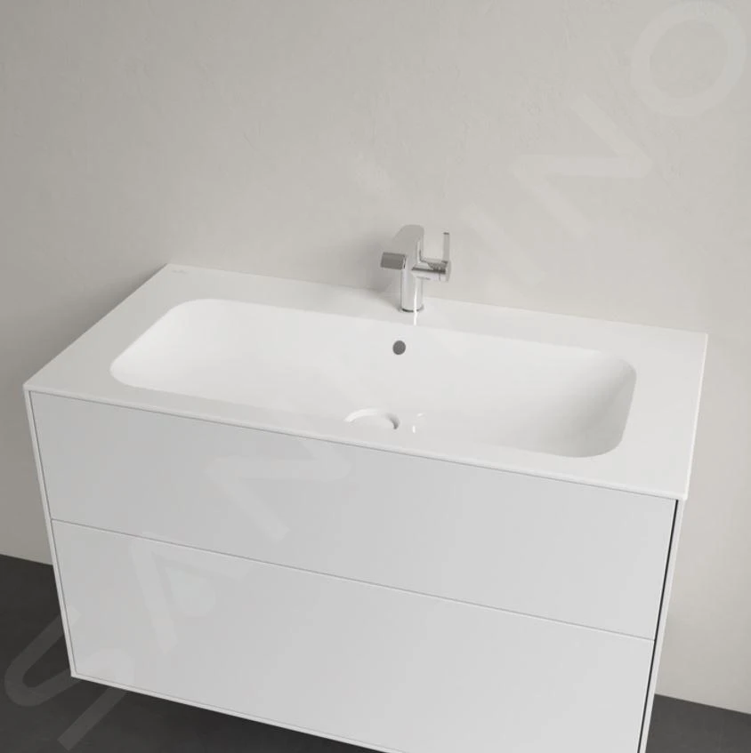 Villeroy & Boch Finion - Lavabo Con Rebosadero Oculto, 1000x500 Mm, Con CeramicPlus, Blanco Alpino 4164ABR1 7 Villeroy & Boch Finion - Lavabo Con Rebosadero Oculto, 1000x500 Mm, Con CeramicPlus, Blanco Alpino 4164ABR1 - Imagen 5