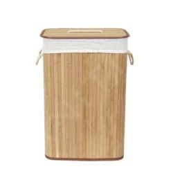 Compactor Free - Cesta De Ropa Sucia 450x300x600 Mm, Bambú RAN5217 -Baño Suministros Tienda 4745464f101374f78a946743