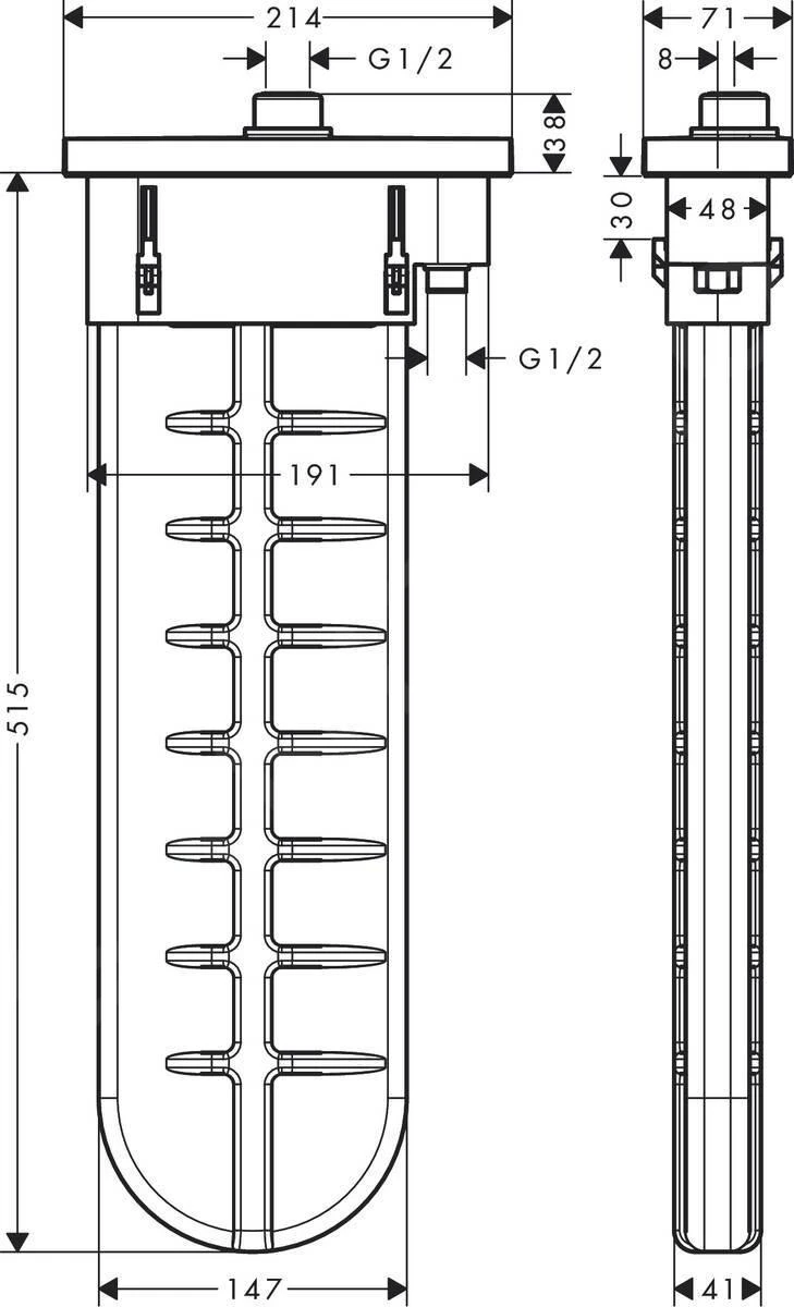 Hansgrohe SBox - Conjunto Externo De Teleducha Para Bañera, SBox, Cromo 28020000 4 Hansgrohe SBox - Conjunto Externo De Teleducha Para Bañera, SBox, Cromo 28020000 - Imagen 2