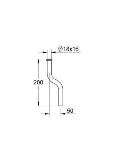 Grohe Piezas De Recambio - Tubo De Descarga Para Urinario, Cromo 37040000 -Baño Suministros Tienda 4a968ae93a6401220c6fbc68