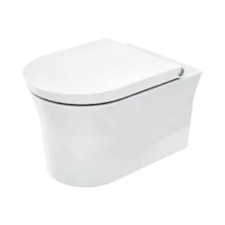 Duravit White Tulip - Inodoro Suspendido HygieneFlush, Rimless, HygieneGlaze, Blanco 2576092000