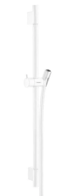 Hansgrohe Unica&apos;S - Barra De Ducha 650 Mm Con Manguera De Ducha, Blanco Mate 28632700