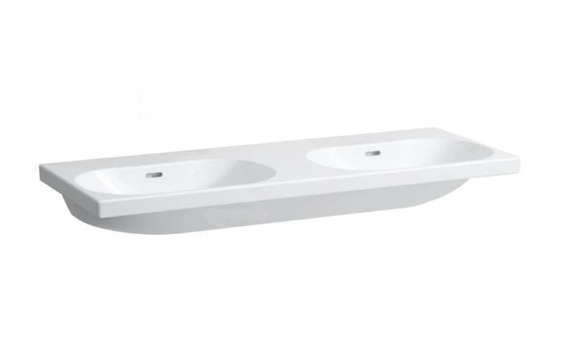 Laufen Lua - Lavabo Doble Para Mueble 46x120 Cm, Con Rebosadero, Sin Orificios Para Grifo, LCC, Blanco H8140814001091 3 Laufen Lua - Lavabo Doble Para Mueble 46x120 Cm, Con Rebosadero, Sin Orificios Para Grifo, LCC, Blanco H8140814001091
