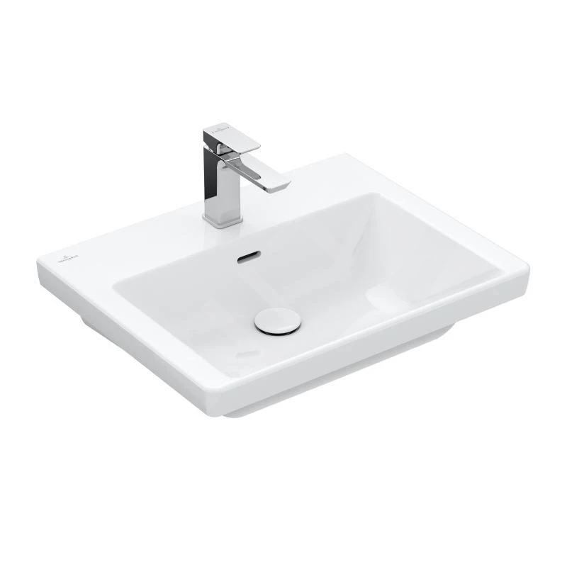 Villeroy & Boch Subway 3.0 - Lavabo 600x470 Mm, Con Rebosadero, Orificio Para Grifería, Blanco Alpino 4A706001 3 Villeroy & Boch Subway 3.0 - Lavabo 600x470 Mm, Con Rebosadero, Orificio Para Grifería, Blanco Alpino 4A706001