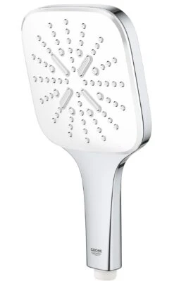 Grohe Rainshower SmartActive Cube - Cabezal De Ducha, 130 9,5 L/min, 3 Chorros, Blanco Luna 26582LS0 -Baño Suministros Tienda 586cfe599bf78ba5fda7a222